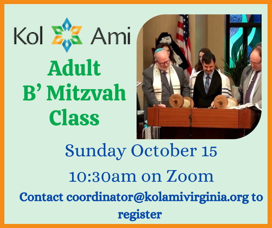 Adult B' Mitzvah Class